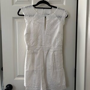 Adelyn Rae White Eyelet Romper